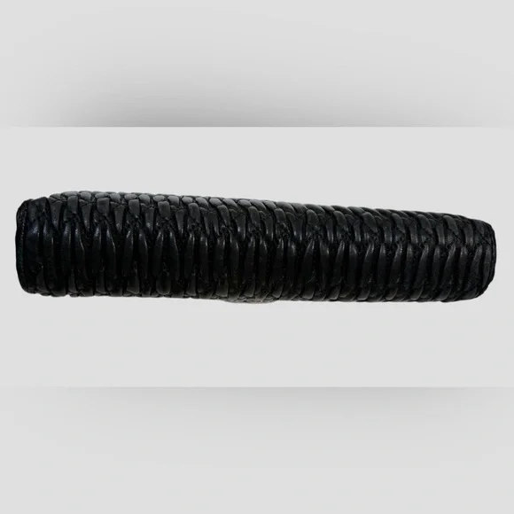 Miu Miu Black Matelassé Crystal Wallet 💎 Limited Edition w/ ID Holder - Picture 10 of 16